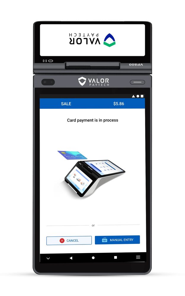 Valor VP800 dual-screen POS