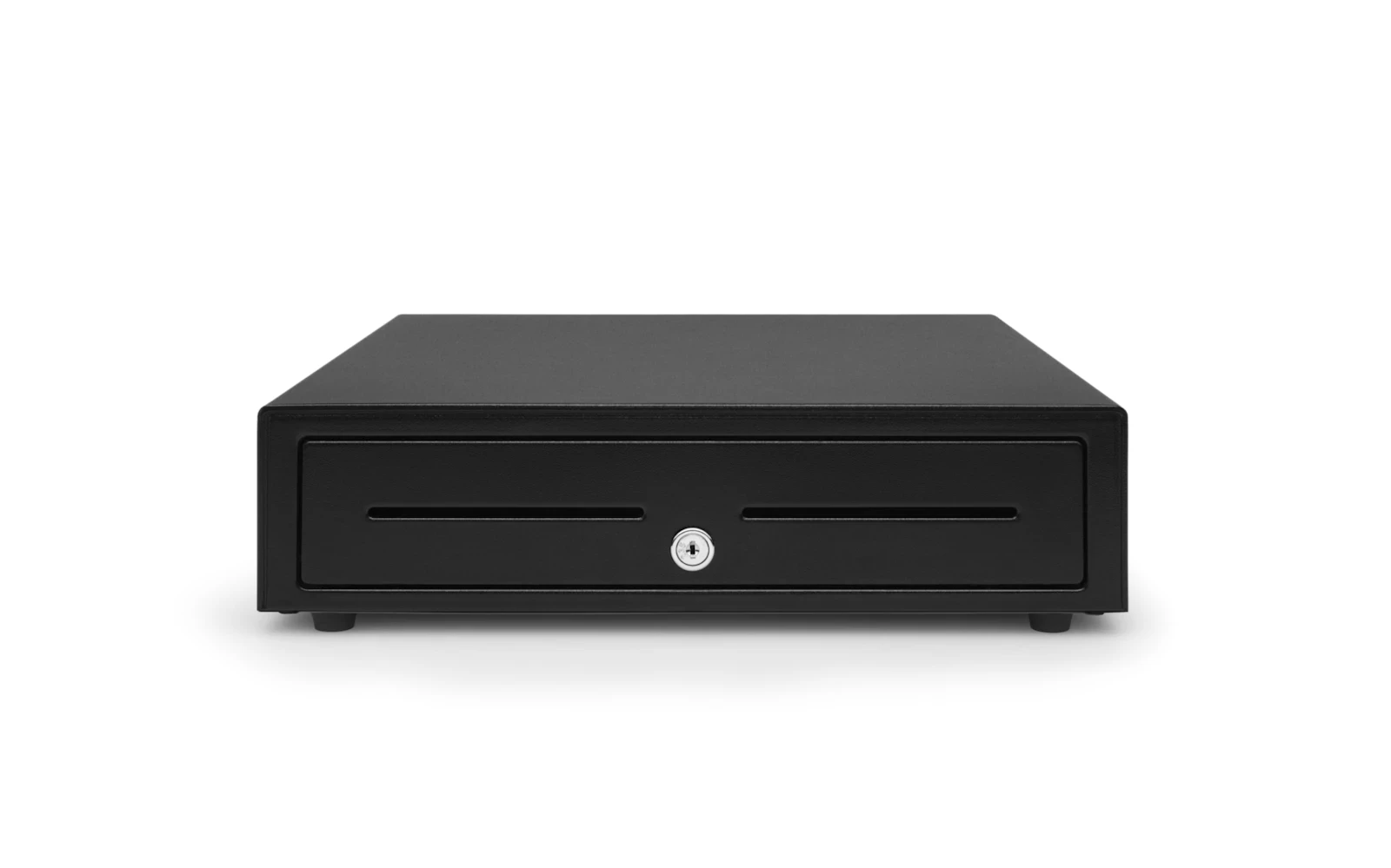 Square 14 by 16 inch printer-driven cash drawer