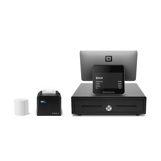 Square Register kit with receipt printer and cash drawer